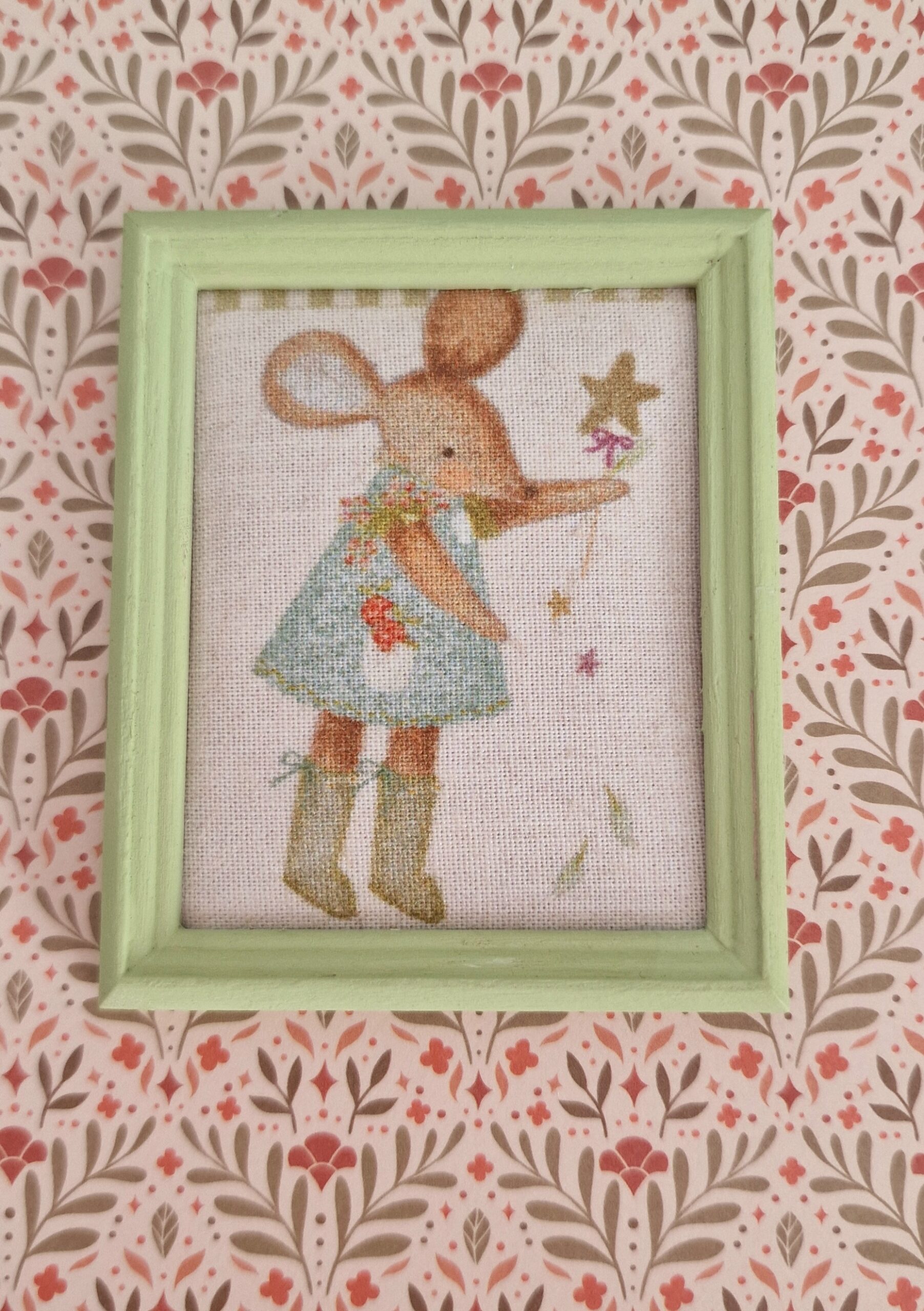 Wandbild Maus im Garten